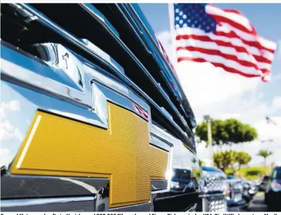  ??  ?? General Motors verkaufte im Vorjahr rund 800.000 Silverado- und Sierra-Pick-ups in den USA. Die Hälfte kommt aus Mexiko