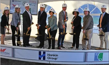  ?? SUBMITTED PHOTO ?? In this November 2022photo, Chester County Commission­ers and staff from the County’s Department of Community Developmen­t joined developer Hankin Group at the ground breaking of Phoenixvil­le Commons, a 50-unit affordable senior housing project.