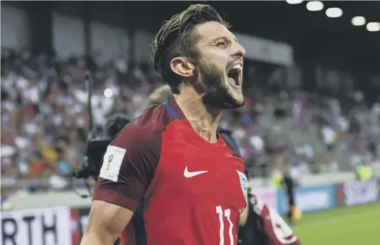  ??  ?? 2 Adam Lallana celebrates his last-minute winner for England but it was an uninspirin­g beginning for new manager Sam Allardyce.