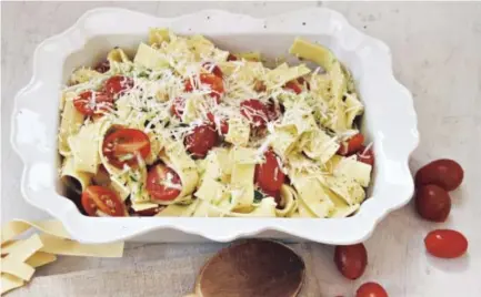  ??  ?? When there’s nothing in the house and your energy and time are at their lowest, a box of pasta is your ultimate ally. It’s fast. It’s easy. It’s versatile. And everybody loves it. Photos by Matthew Mead, The Associated Press