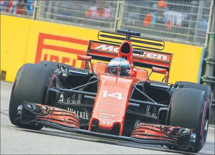  ?? FOTO: EFE ?? Fernando Alonso quiere pruebas reales de McLaren y Renault que confirmen que tendrá un coche competitiv­o la próxima temporada