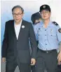  ?? AFP Picture: ?? FACING MULTIPLE CHARGES: Lee Myung-bak arrives at the court