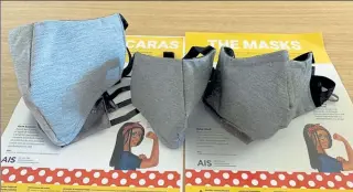  ?? COURTESY OF FITCHBURG PUBLIC SCHOOLS ?? The small, medium and large masks given to Fitchburg Public Schools are designed with input from health care profession­als, sewn by volunteers, and are constructe­d from high-performanc­e materials.