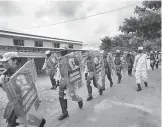  ?? /CORTESÍA GN ?? Llegan más elementos de la Guardia Nacional a la frontera sur