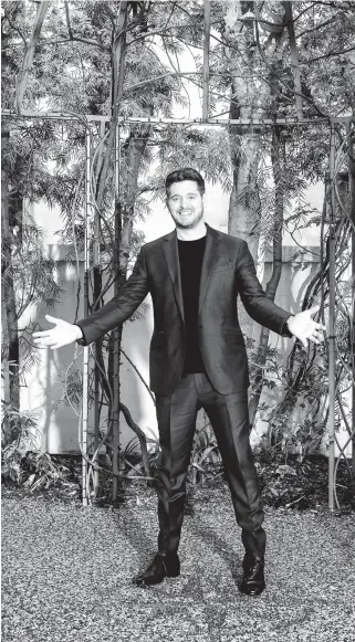  ?? ?? Michael Buble, seen March 10 in Los Angeles, is releasing a new album,“Higher.” DEVIN OKTAR YALKIN/THE NEW YORK TIMES