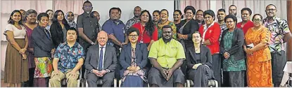  ?? Picture: FIJI GOVERNMENT ?? Participan­ts at the workshop on Monday.