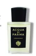  ??  ?? Fragancia floral intensa,
Osmanthus, de Acqua di Parma (198 €).