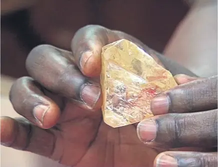  ?? Picture / AP ?? The diamond is the 13th biggest ever found and the biggest found in Sierra Leone in four decades.