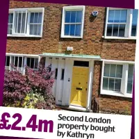  ??  ?? £2.4m Second London property bought by Kathryn