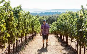  ?? Jessica Christian/The Chronicle ?? “It was the blind leading the blind,” says Randy Dunn, who was the winemaker at Caymus from 1975-1985.