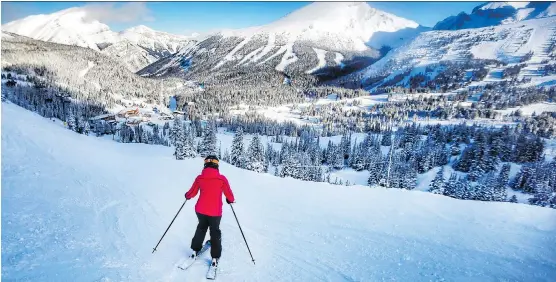  ?? AL CHAREST ?? A ski pass to Sunshine Village or any of the other Banff resorts would be a welcome gift given the superb early season conditions.