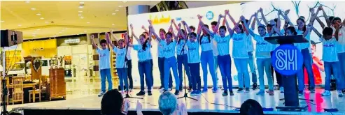  ?? ?? Children of Kalipay Negrense Foundation performs “BETTER WORLD” during the opening ceremony of the Children’s Weekend.