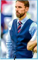  ??  ?? GARETH SOUTHGATE: He knows what to do with the last button