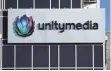  ?? FOTO: DPA ?? Unitymedia-Firmenschi­ld: Gehört wohl bald zu Vodafone.