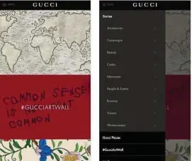  ??  ?? Gucci Places is a new travel app that will highlight destinatio­ns that hold a special connection to the Italian fashion house. — AFP