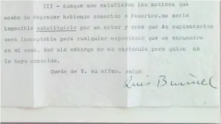  ??  ?? Un fragmento de la carta que se expone actualment­e en Fuente Vaqueros