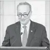  ?? TNS ?? DEMOCRATS have pressured Sen. Chuck Schumer to block Trump nominees.