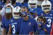  ?? KARL MONDON — BAY AREA NEWS GROUP, FILE ?? San Jose State head coach Brent Brennan awaits a review during the team’s game against New Mexico on Oct. 31 at CEFCU Stadium in San Jose.