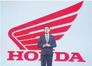  ??  ?? Mr Suchart sees AP Honda’s motorcycle sales rising 3.9% this year as the consumer mood improves.