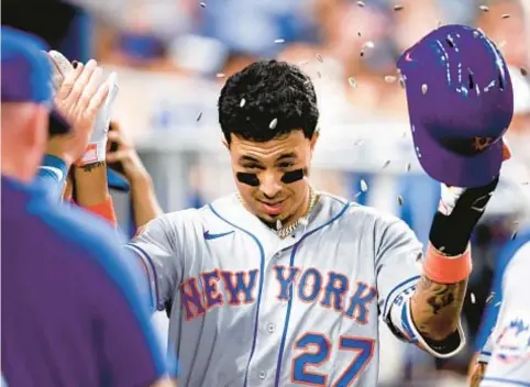  ?? GETTY ?? Mets will be looking for ways to get Mark Vientos onto field as much as possible in 2024.