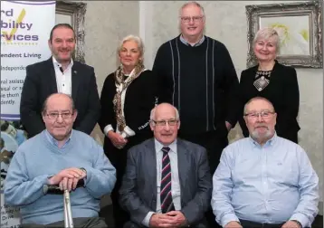 ??  ?? The new board of Wexford Disability Services: Declan Denny, Caroline Dempsey, Cllr Tony Walsh, Ann Gallagher, Tony Hynes, Cllr Davy Hynes and Jim Dempsey.