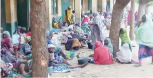  ?? ?? Some displaced residents in Katsina