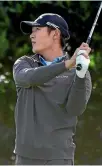  ?? GETTY IMAGES ?? Danny Lee tees off from the third in California.