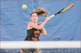  ?? Paul Buckowski / Times Union ?? Loren Cuomo of Mohonasen/schenectad­y captured four of five matches at the state tournament after her Section II championsh­ip.