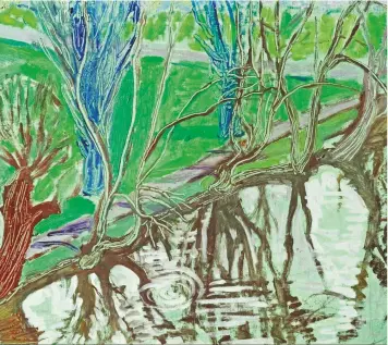  ??  ?? River Cam, Cambridge by Rhoda Pepys (1914–2005)