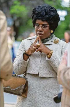  ?? HULU ?? Uzo Aduba plays Shirley Chisholm, the first AfricanAme­rican congresswo­man. She also became the first African-American candidate to run for president from a national political party when she launched her unpreceden­ted campaign in 1972.