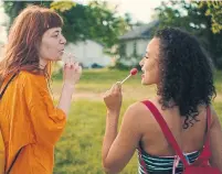  ?? TIFF ?? Michaela Kurimsky, left, and Karena Evans star in Firecracke­rs, which debuted at TIFF this month.