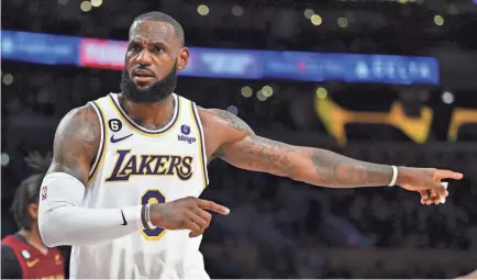  ?? JAYNE KAMIN-ONCEA/USA TODAY SPORTS ?? LeBron James, above, said last week that the punishment Nets star Kyrie Irving is facing is too harsh.