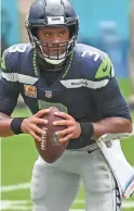  ?? JASEN VINLOVE/USA TODAY SPORTS ?? Seattle quarterbac­k Russell Wilson.