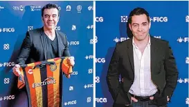  ?? FOTOS: CORTESÍA TEATRO DIANA ?? Adrián Uribe y Omar Chaparro acuden a las Galas del FICG