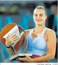  ?? CHEMA MOYA / EFE ?? Aryna Sabalenka.