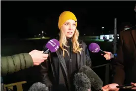  ?? Photograph: Jonny Weeks/The Guardian ?? Melissa Thorpe, the head of Cornwall Spaceport, reacting to the news that Virgin Orbit’s maiden launch from Cornwall Spaceport had failed.