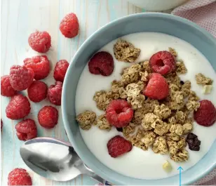  ?? ?? Yoghurt är en produkt där mjölksyrab­akterier används för syrning – något som är sunt för kroppen.