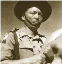  ??  ?? Gurkha havildar with kukri