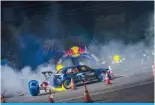  ?? ?? A participan­t performs during the Red Bull Car Park Drift in Anjalay Stadium, Mauritius on September 2, 2023