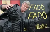  ?? Photo by Declan Malone ?? West Kerry artist Mick Davis with his bicycle tyre sculpture of the Star Wars character Yoda, which will play a starring role in Baile an Fheirteara­igh this weekend.