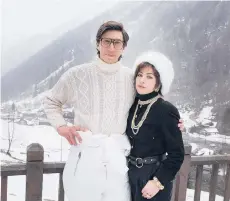  ?? FABIO LOVINO/UNIVERSAL ?? Adam Driver as Maurizio Gucci and Lady Gaga as Patrizia Reggiani in “House of Gucci.”