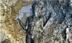  ?? Photograph: Beni Culturali/ Sintesi/Sipa/Rex/Shuttersto­ck ?? The 24 bronzes are the largest discovery of their kind in Italy.