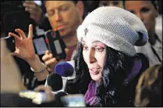  ?? AARON P. BERNSTEIN / GETTY IMAGES ?? Cher was intimidate­d by social media at first. But once she learned to embrace it, she became more relevant to her fans.