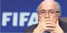  ?? FABRICE COFFRINI, AFP/GETTY IMAGES ?? Sepp Blatter is suspended from his position as FIFA president.
