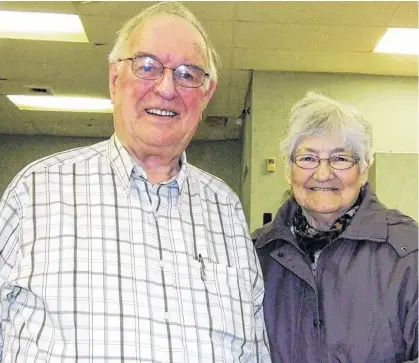  ?? CONTRIBUTE­D ?? Roy and Brenda MacCaull of Ellerslie were recently involved in a two-vehicle collision in Inverness.