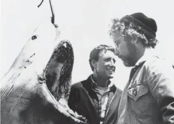  ?? The Associated Press ?? Roy Scheider, left, and Richard Dreyfuss in “Jaws,” 1975.