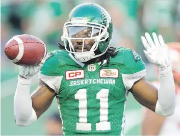  ?? TROY FLEECE ?? Roughrider­s defensive back Ed Gainey had four intercepti­ons in his last game and looks to keep it going Friday against Edmonton.