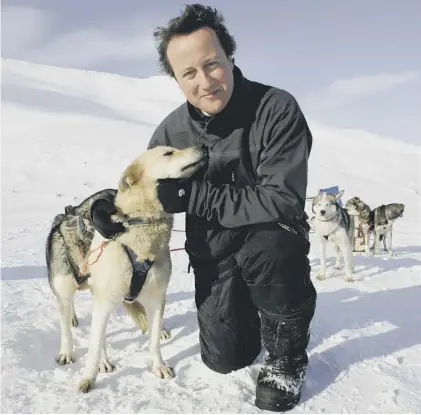  ??  ?? 0 Rather than cuddling Norwegian huskies, David Cameron might follow the country’s example on renewables