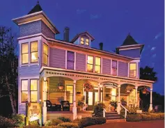  ?? Pacific Grove Chamber of Commerce ?? Pacific Grove’s Centrella Inn and nine of its brethren will don Victorian finery to host open houses during the city’s annual Christmas at the Inns celebratio­n.