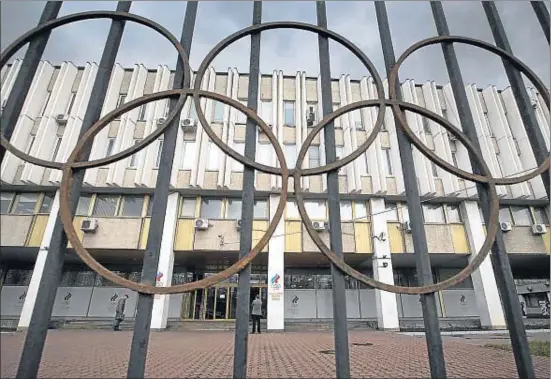  ??  ?? La sede del Comité Olímpico Ruso, en Moscú, esta semana